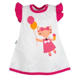 Kojenecké letní šatičky s čelenkou New Baby Liška - velikost 74 (6-9m)