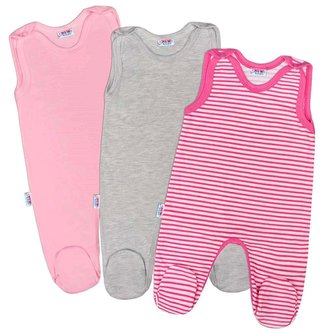 Kojenecké dupačky New Baby Classic II Holka 3ks - velikost 68 (4-6m)