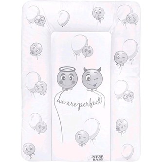 Přebalovací podložka měkká New Baby Emotions bílá 70x50cm