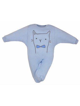Kojenecký bavlněný overal Koala Robin kočička modrý - velikost 74 (6-9m)