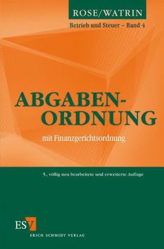 Abgabenordnung mit Finanzgerichtsordnung