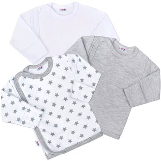 Kojenecká košilka New Baby Classic II Uni 3ks - velikost 62 (3-6m)