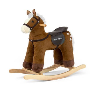 Houpací koník s melodií Milly Mally PePe hnědý