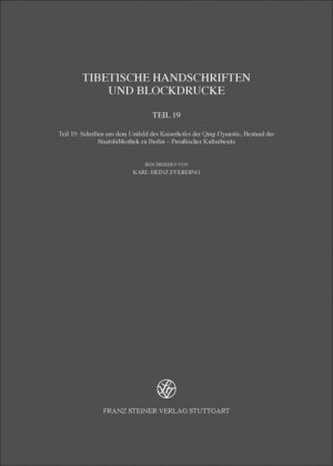 Tibetische Handschriften und Blockdrucke. Gesammelte Werke des Kon-sprul Blo-gros mtha'-yas. Tl.19