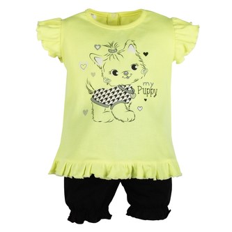 2-dílná letní holčičí souprava New Baby Puppy - velikost 92 (18-24m)