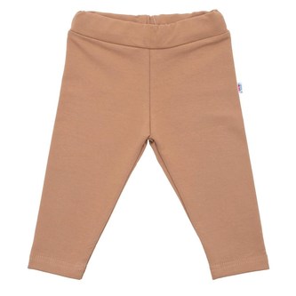Kojenecké bavlněné legíny New Baby Leggings hnědé - velikost 62 (3-6m)
