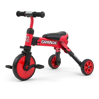 Dětská tříkolka 2v1 Milly Mally Grande red Dětská tříkolka 2v1 Milly Mally Grande red