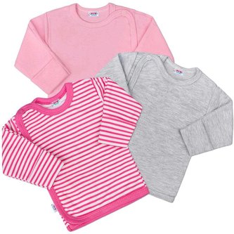 Kojenecká košilka New Baby Classic II Holka 3ks - velikost 62 (3-6m)