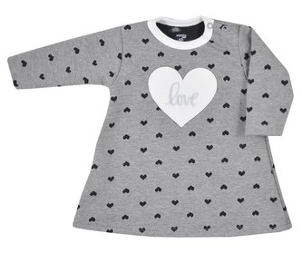 Kojenecké šatičky s dlouhým rukávem Koala Jessica  šedo-béžové - velikost 86 (12-18m)