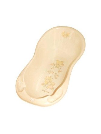 Anatomická vanička 100 cm béžová - medvídek