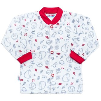 Kojenecký kabátek New Baby Hedgehog červený - velikost 74 (6-9m)