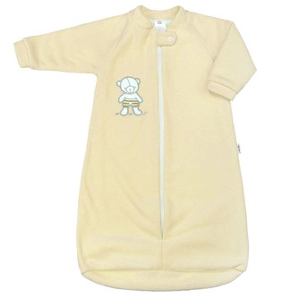 Kojenecký froté spací pytel New Baby medvídek žlutý - velikost 80 (9-12m)