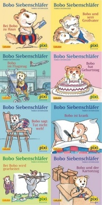 Pixi-Buch 1937-1944 (Bobo Siebenschläfer), 8 Hefte