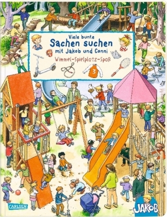 Viele bunte Sachen suchen mit Jakob und Conni - Wimmel-Spielplatz-Spaß