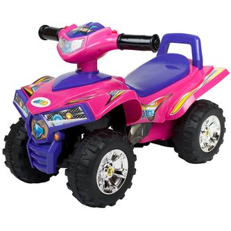 Dětské odrážedlo se zvukem Čtyřkolka Bayo pink