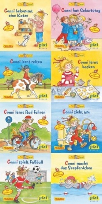 Pixi-Buch 1712-1719 (Meine Freundin Conni, Neue Abenteuer mit Conni), 8 Hefte