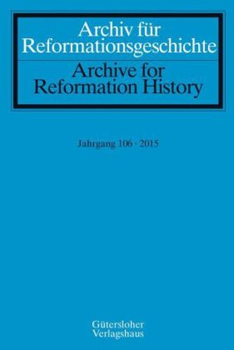 Archiv für Reformationsgeschichte - Aufsatzband