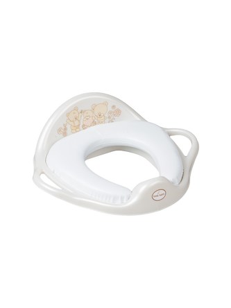 Dětské sedátko na WC měkké Medvídci bílé