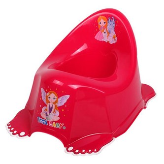 Hrající dětský nočník protiskluzový Malá Princezna růžový