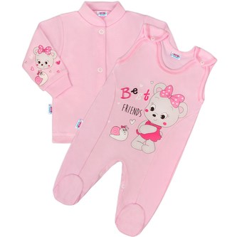 2-dílná souprava New Baby myška růžová - velikost 62 (3-6m)