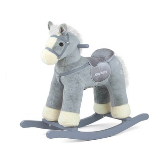 Houpací koník s melodií Milly Mally PePe šedý
