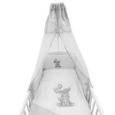 6-dílné ložní povlečení New Baby Zebra exclusive 100/135 bílo-šedé