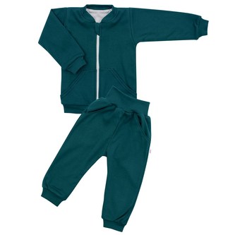 Kojenecké tepláčky a mikinka New Baby Uni smaragdově zelená - velikost 62 (3-6m) Kojenecké tepláčky a mikinka New Baby Uni smaragdově zelená - velikost 62 (3-6m)