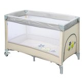 Dětská cestovní postýlka Baby Mix Vrabci béžová