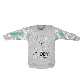 Kojenecká bavlněná mikinka New Baby Wild Teddy - velikost 86 (12-18m)