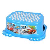 Dětské protiskluzové stupátko do koupelny Autíčka modré