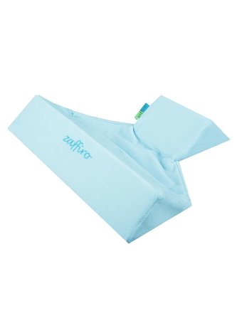 Semišková trojhranná opěrka Womar modrá