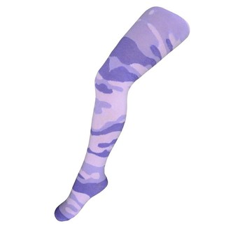 Bavlněné punčocháčky New Baby s maskáčovým vzorem světlo růžovo-fialové - velikost 116 (5-6 let)