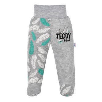 Kojenecké bavlněné polodupačky New Baby Wild Teddy - velikost 62 (3-6m)