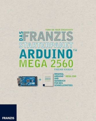 Das Franzis Starterpaket Arduino MEGA 2560, Platine und Handbuch