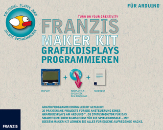 Franzis Maker Kit - Grafikdisplays programmieren, Shield für Arduino, Handbuch und Quellcode zum Download