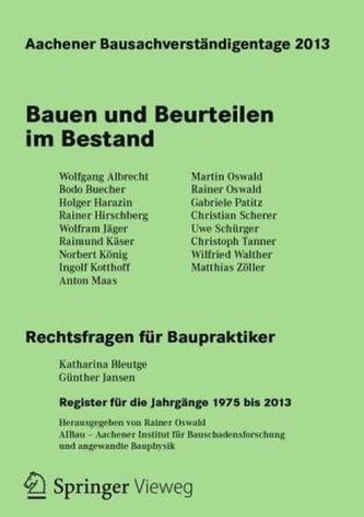Bauen und Beurteilen im Bestand