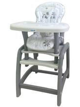 Jídelní židlička Baby Mix 2v1 šedá