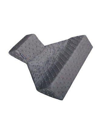 Trojhranná opěrka z Minky Womar šedá