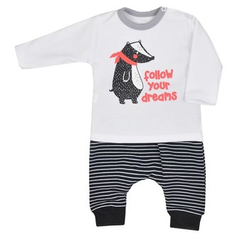 Kojenecké tepláčky a tričko Koala Jezevec - velikost 62 (3-6m)