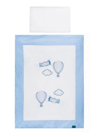 3-dílné ložní povlečení Belisima Letadla 100/135 modrá