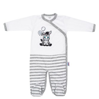 Kojenecký bavlněný overal New Baby Zebra exclusive - velikost 62 (3-6m)
