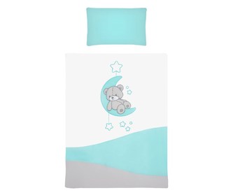 2-dílné ložní povlečení Belisima Teddy Bear 90/120 tyrkysové