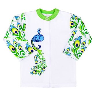 Kojenecký kabátek New Baby z Luxusní kolekce Páv - velikost 80 (9-12m)