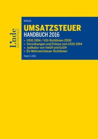 Umsatzsteuer-Handbuch 2016 (f. Österreich)