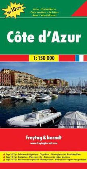 AK 0402 Azurové pobřeží 1:150 000 / automapa