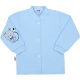 Kojenecký kabátek New Baby teddy modrý - velikost 62 (3-6m)