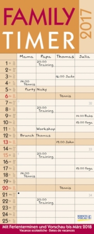 Family Timer Lifestyle 2017