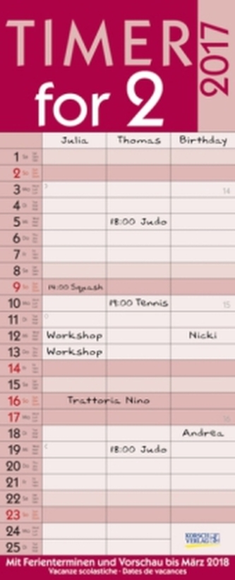 Timer for 2 Lifestyle 2017