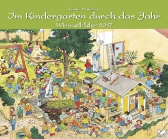 Im Kindergarten durch das Jahr - Wimmelbilder 2017