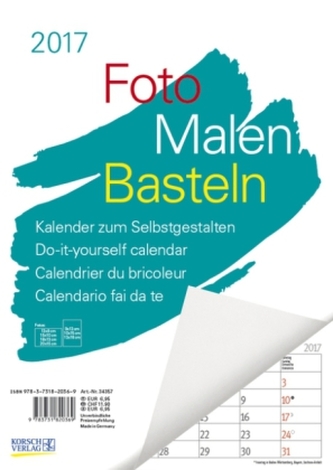 Foto-Malen-Basteln A4 weiß Notice 2017